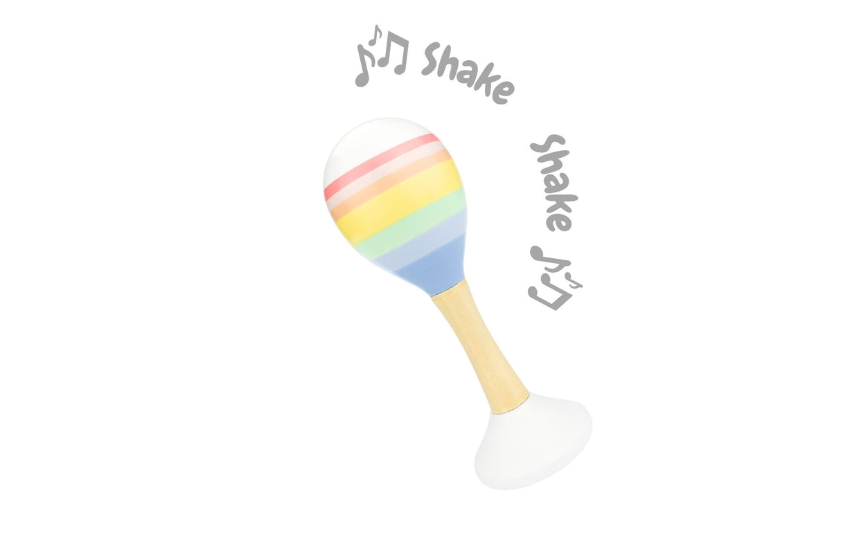 Rainbow Wooden Maraca
