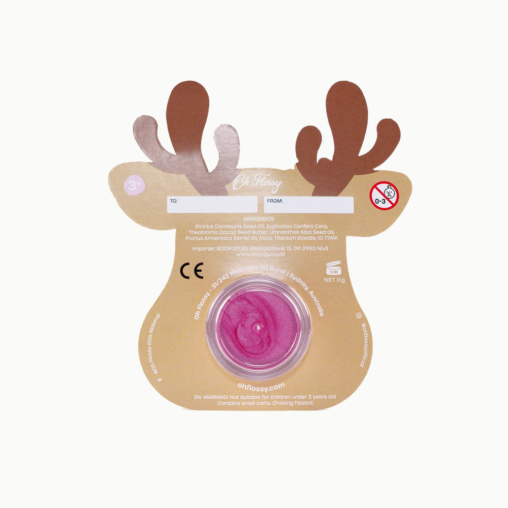 Oh Flossy Lipstick Stocking Stuffer - Rudolph