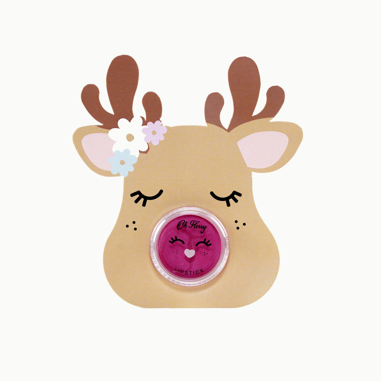 Oh Flossy Lipstick Stocking Stuffer - Rudolph