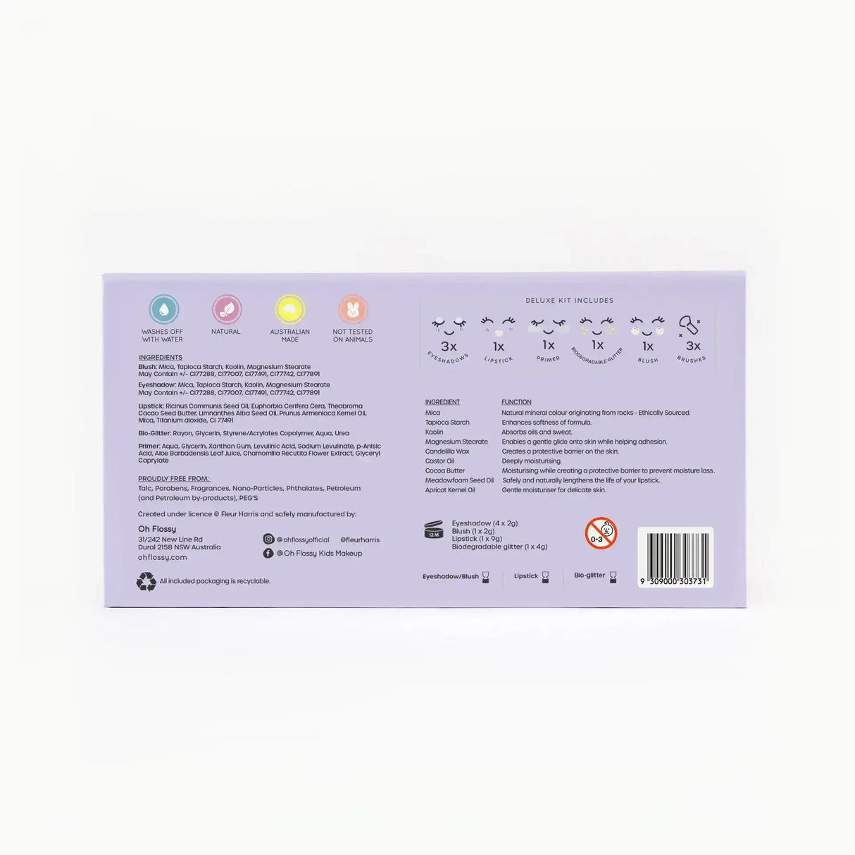 Oh Flossy x Fleur Harris Fairyland Collection Make Up Set - Toybox Tales