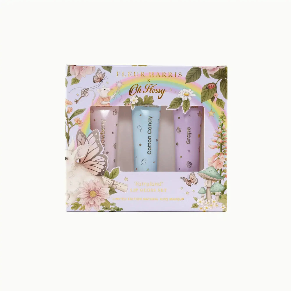 Oh Flossy x Fleur Harris Fairyland Collection Natural Lip Gloss Set - Toybox Tales