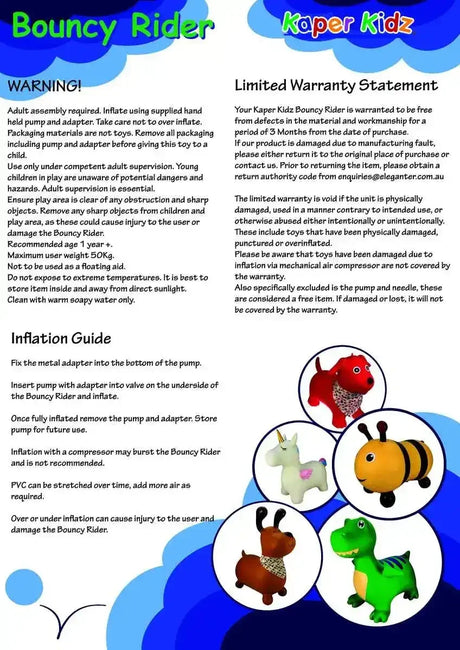 Kaper Kidz Bouncy Riders - Granite the Horse - Toybox Tales