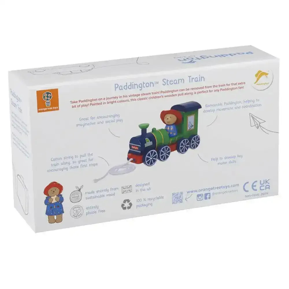 Paddington Wooden Steam Train Pull Along - Toybox Tales