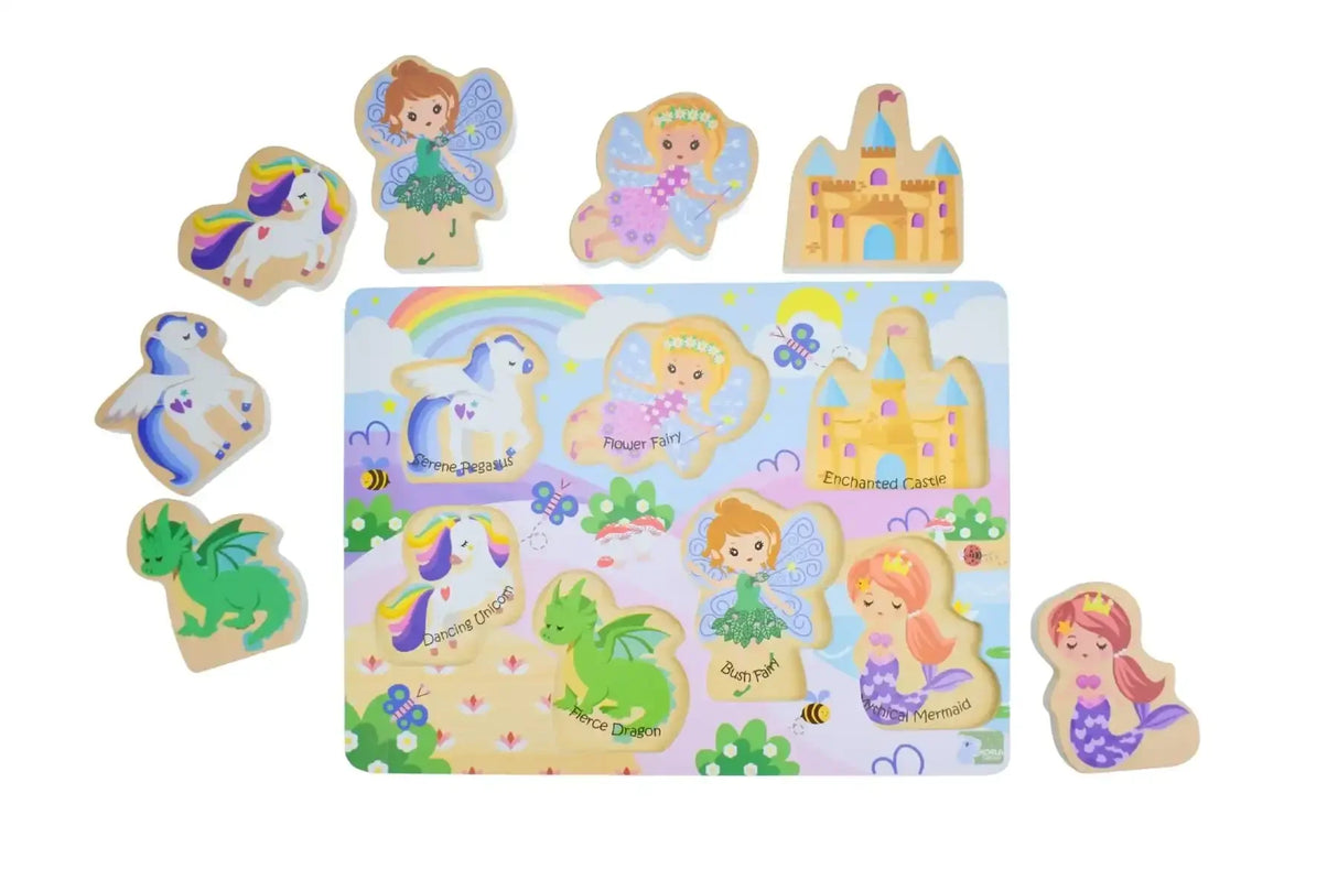 Wooden Chunky Puzzle Fantasy Fairytale