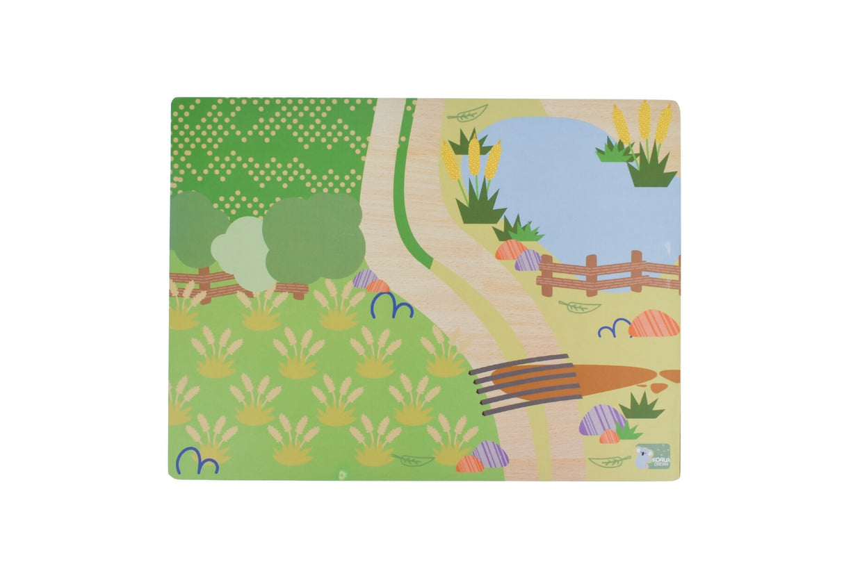 Wooden Chunky Aussie Farm Animal Puzzle