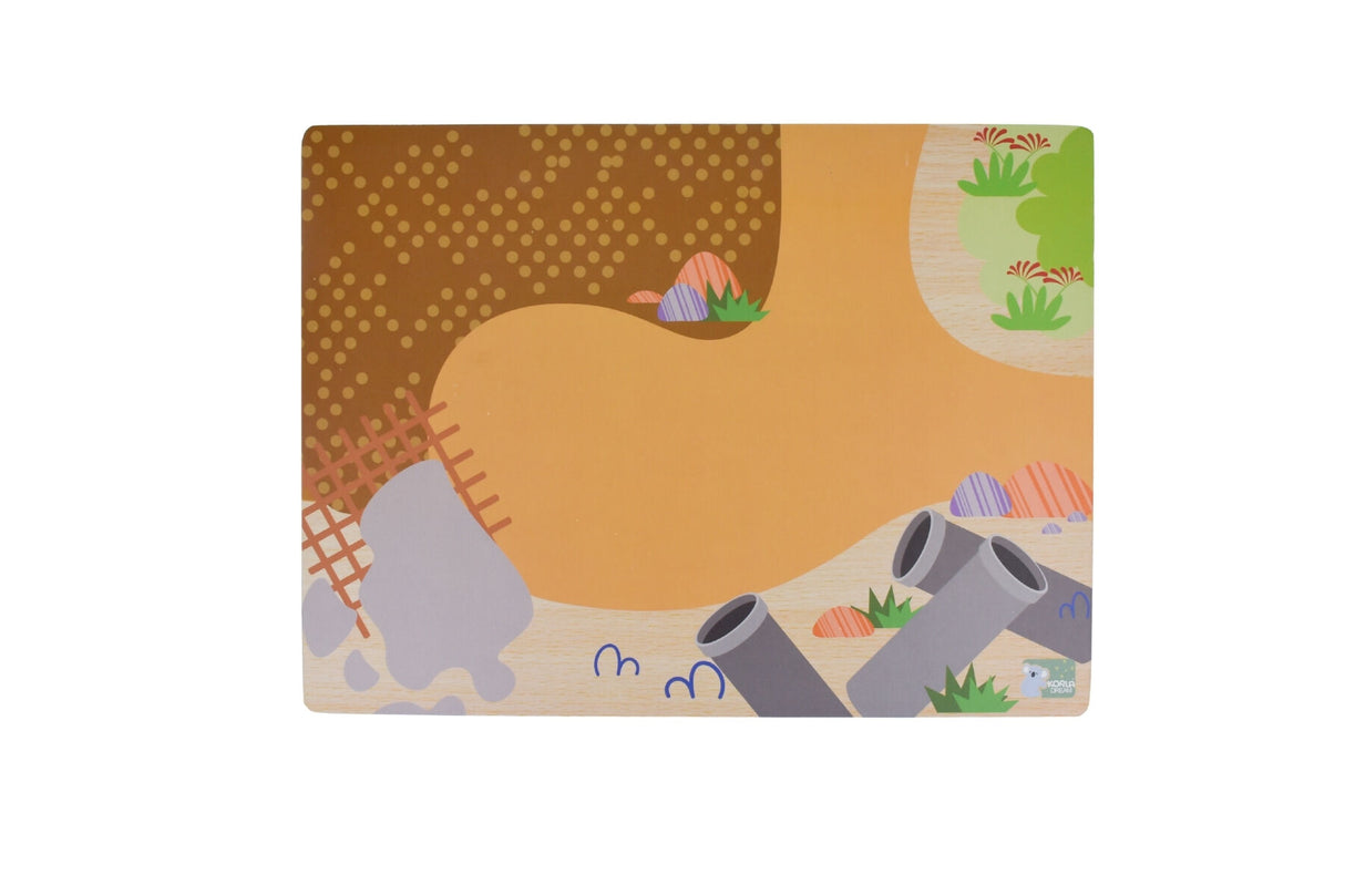 Wooden Chunky Construction Vehicle Puzzle