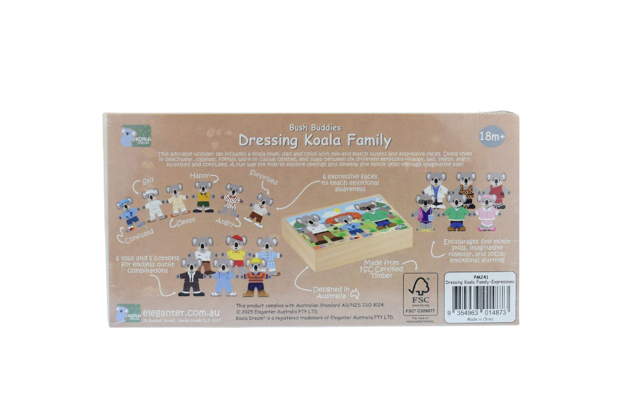 Dressing Koala Family With Expression