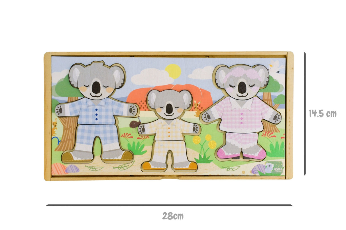 Dressing Koala Family With Expression
