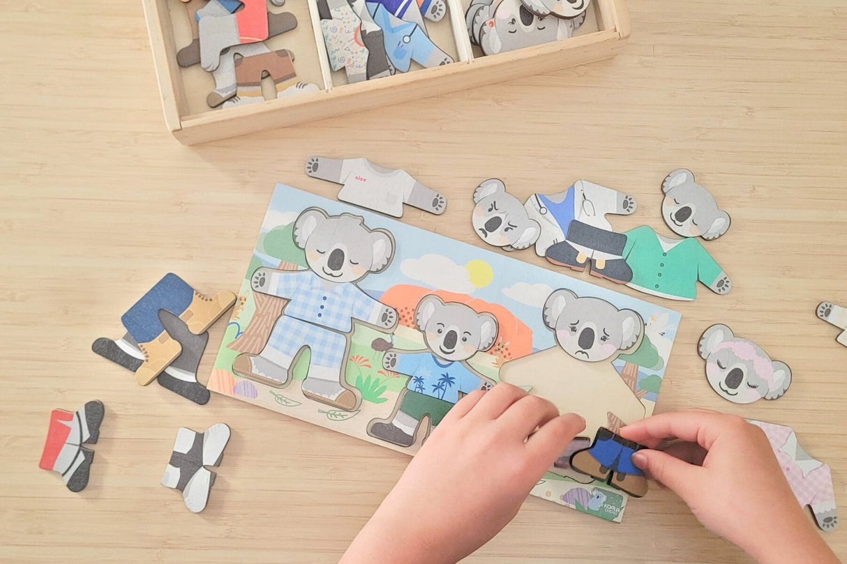 Dressing Koala Family With Expression