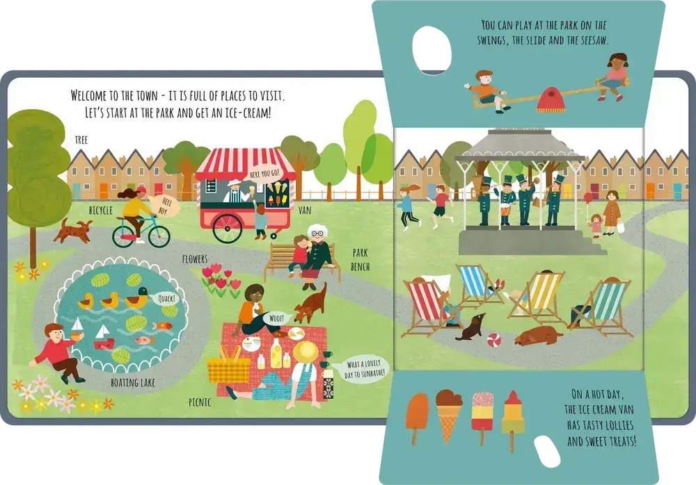 Peek Inside Book - The Town - Toybox Tales