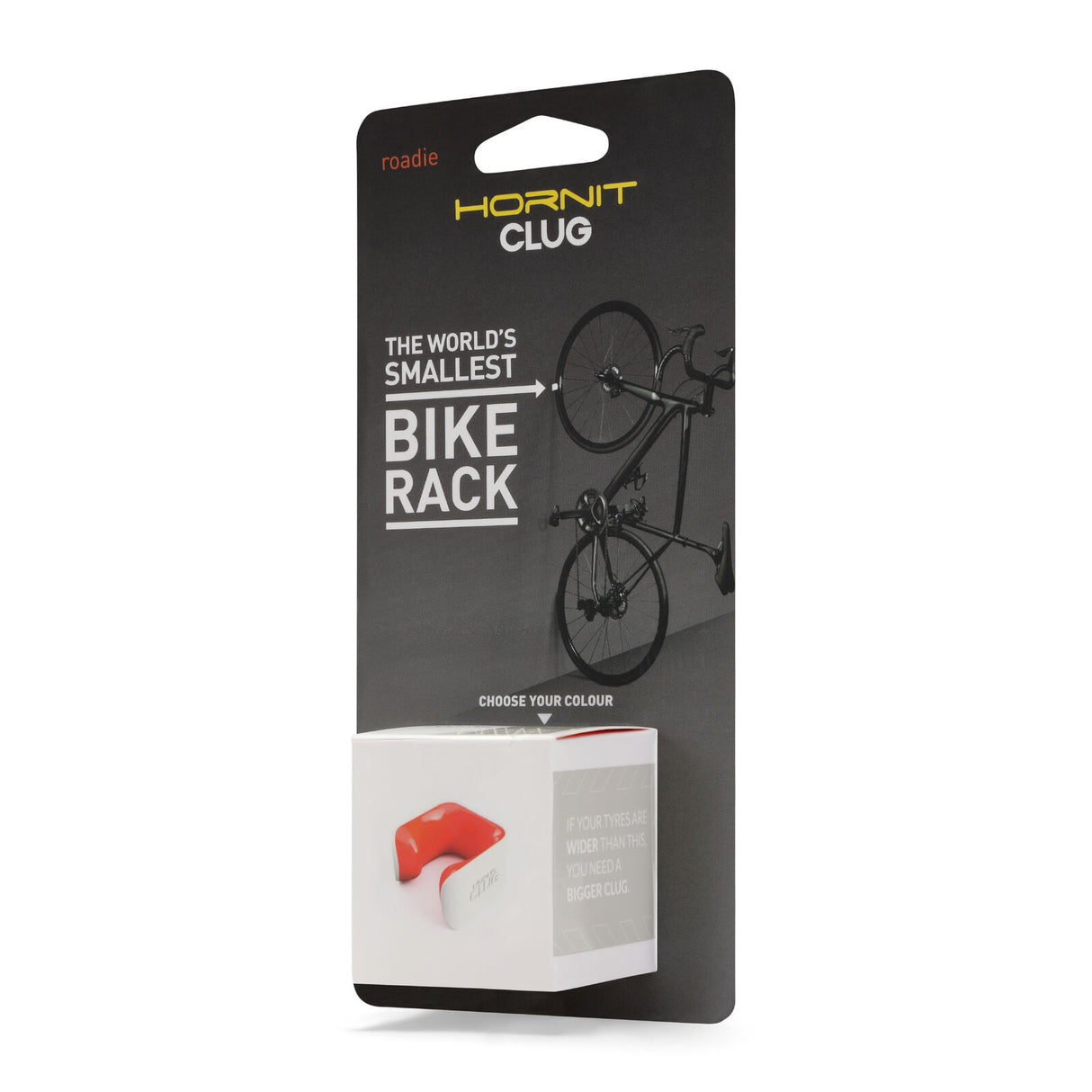 Hornit | CLUG Roadie Bike Rack - White/Orange