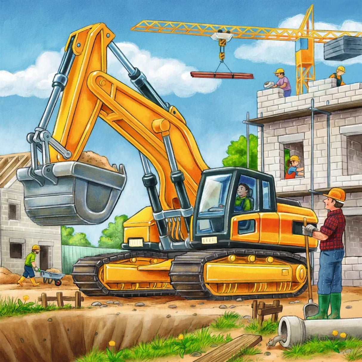 Ravensburger - Construction Vehicle Puzzle 3x49p