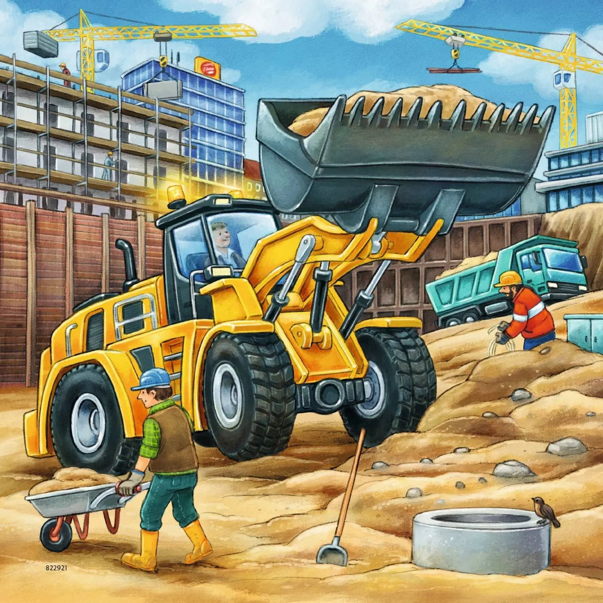 Ravensburger - Construction Vehicle Puzzle 3x49p