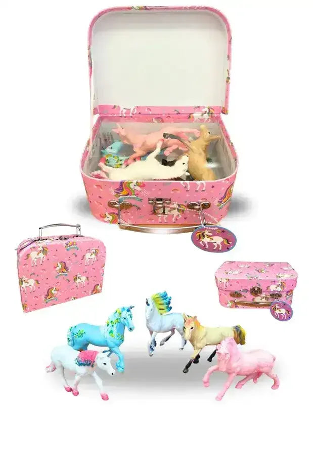 Fantasy Horse Figurines in Carry Case