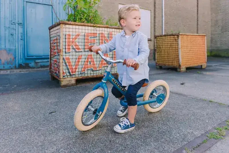 Trybike | Vintage Blue with Cream Tyres| Trike & Balance Bike - Toybox Tales