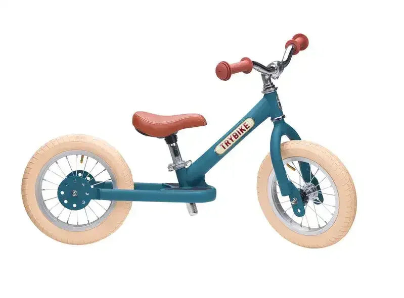 Trybike | Vintage Blue with Cream Tyres| Trike & Balance Bike - Toybox Tales