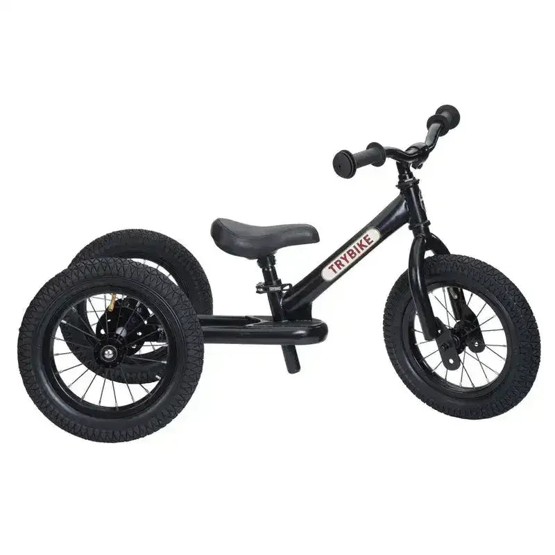 Trybike | Black with Black Tyres | Trike & Balance Bike - Toybox Tales