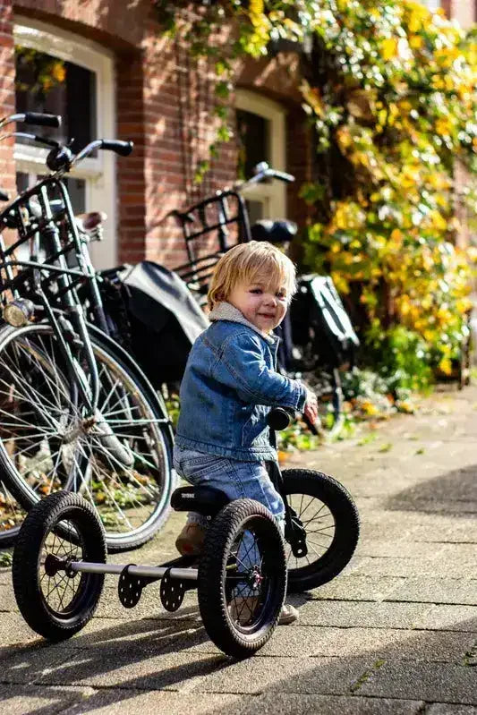 Trybike | Black with Black Tyres | Trike & Balance Bike - Toybox Tales