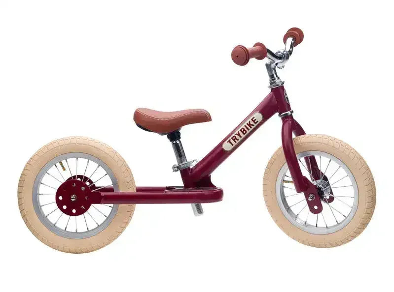 Trybike | Vintage Red with Cream Tyres | Trike & Balance Bike - Toybox Tales