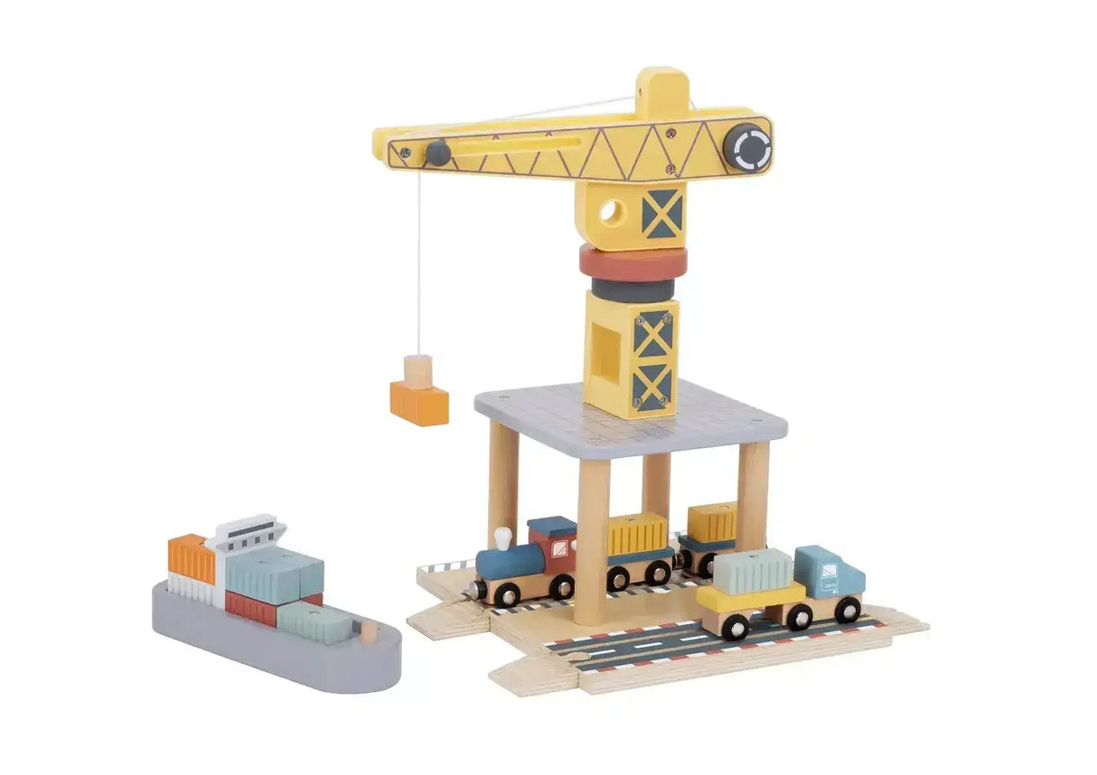 Port Crane Cargo Set - Toybox Tales