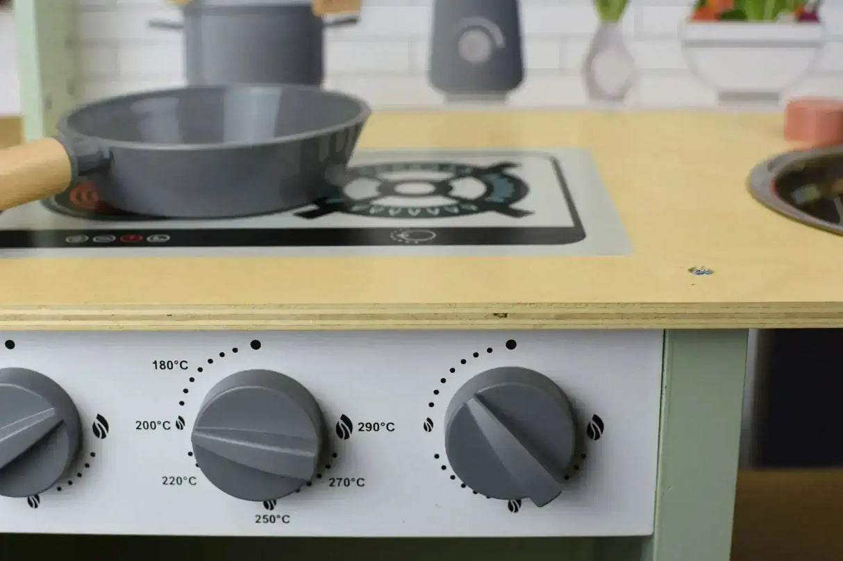 Wooden Play Kitchen Set - Toybox Tales