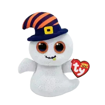 TY Beanie Boos | Nightcap the| White Ghost | Regular - Toybox Tales