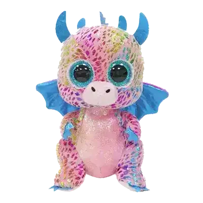 Ty Beanie Boos | Flint the Purple Dragon | Regular - Toybox Tales