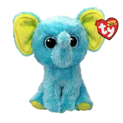 Ty Beanie Boos | Trunkles the Blue Elephant | Regular - Toybox Tales