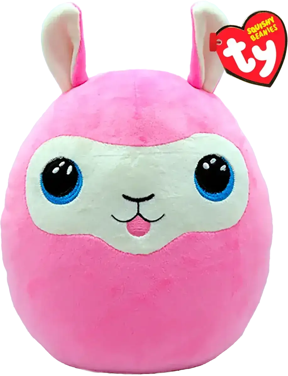 TY Squishy Beanies | Lana the Pink Llama | Large - Toybox Tales