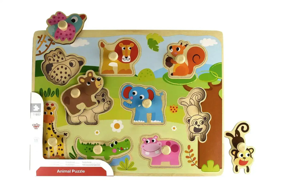 Animal Peg Puzzle - Toybox Tales