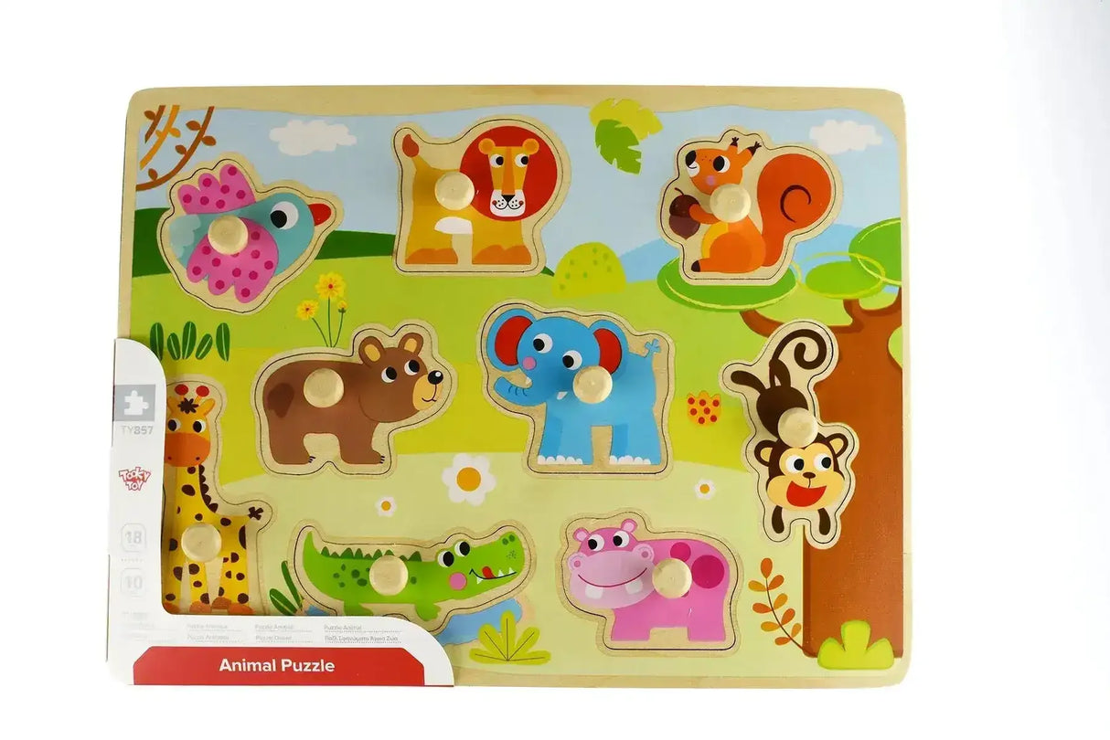 Animal Peg Puzzle - Toybox Tales