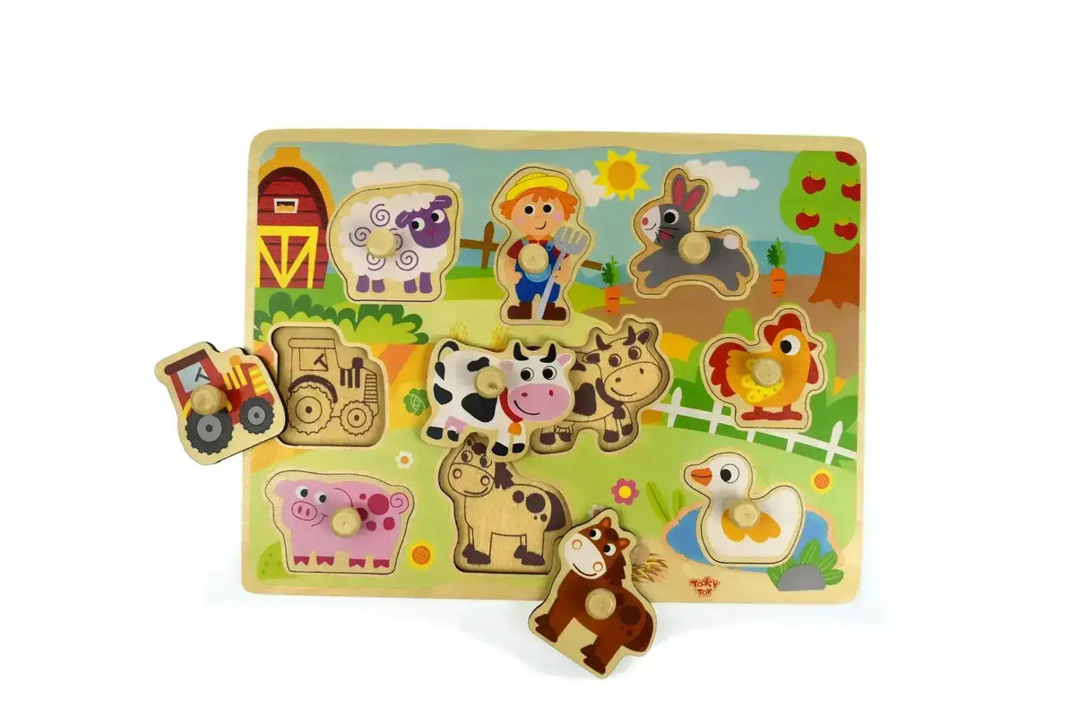 Farm Peg Puzzle - Toybox Tales
