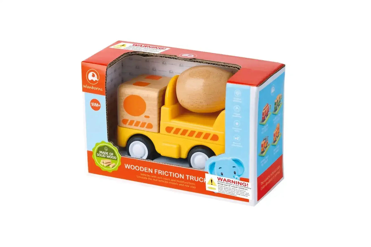 Wooden Friction Concrete Mixer with Sound and Light