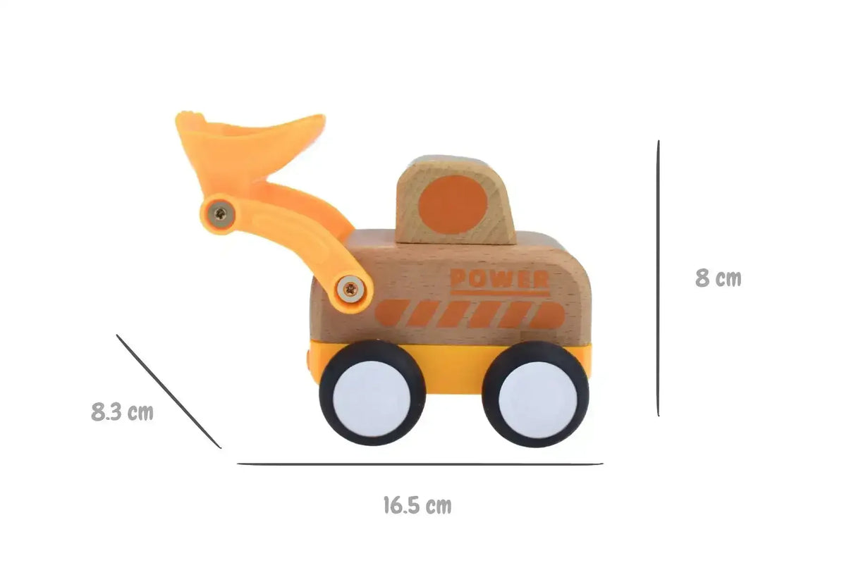 Wooden Friction Digger with Sound and Light
