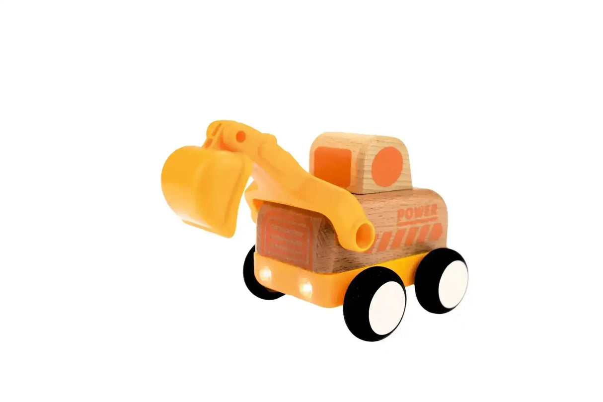 Wooden Friction Digger with Sound and Light