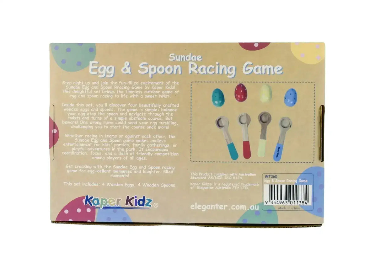 Sundae Egg and Spoon Racing Game - Toybox Tales
