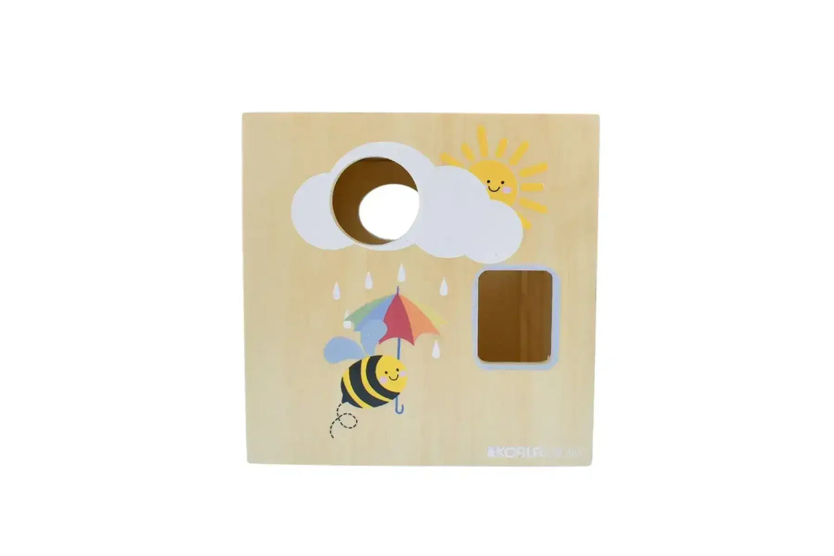 Buzzy Days Bee Wooden Shape Sorter - Toybox Tales