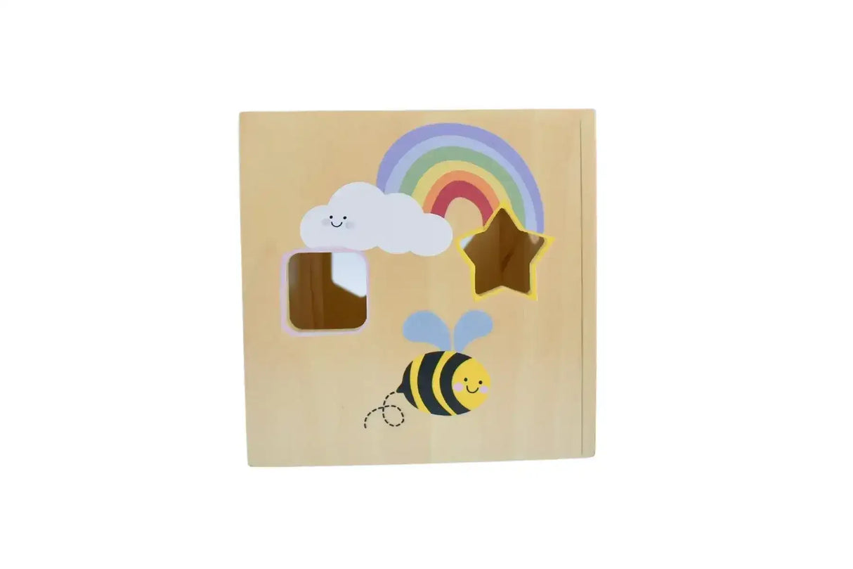 Buzzy Days Bee Wooden Shape Sorter - Toybox Tales