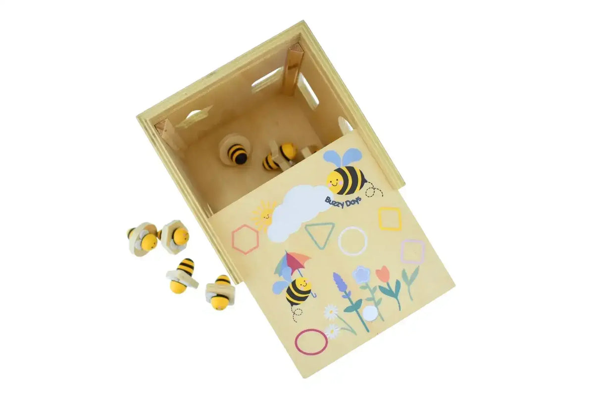 Buzzy Days Bee Wooden Shape Sorter - Toybox Tales