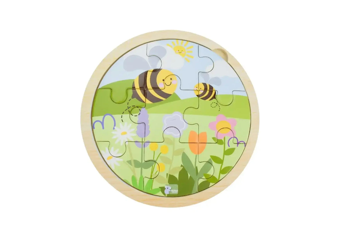 Buzzy Days Bee Jigsaw Puzzle 9 Pieces