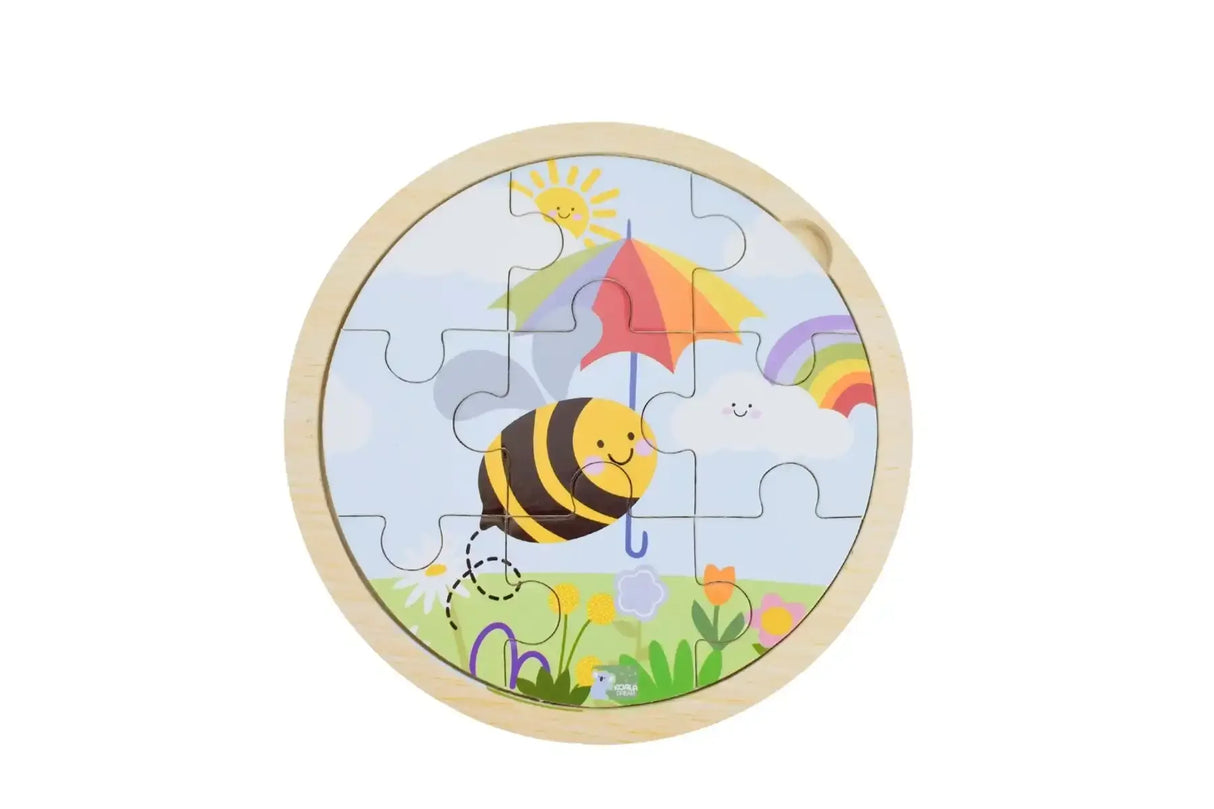 Buzzy Days Bee Jigsaw Puzzle 9 Pieces
