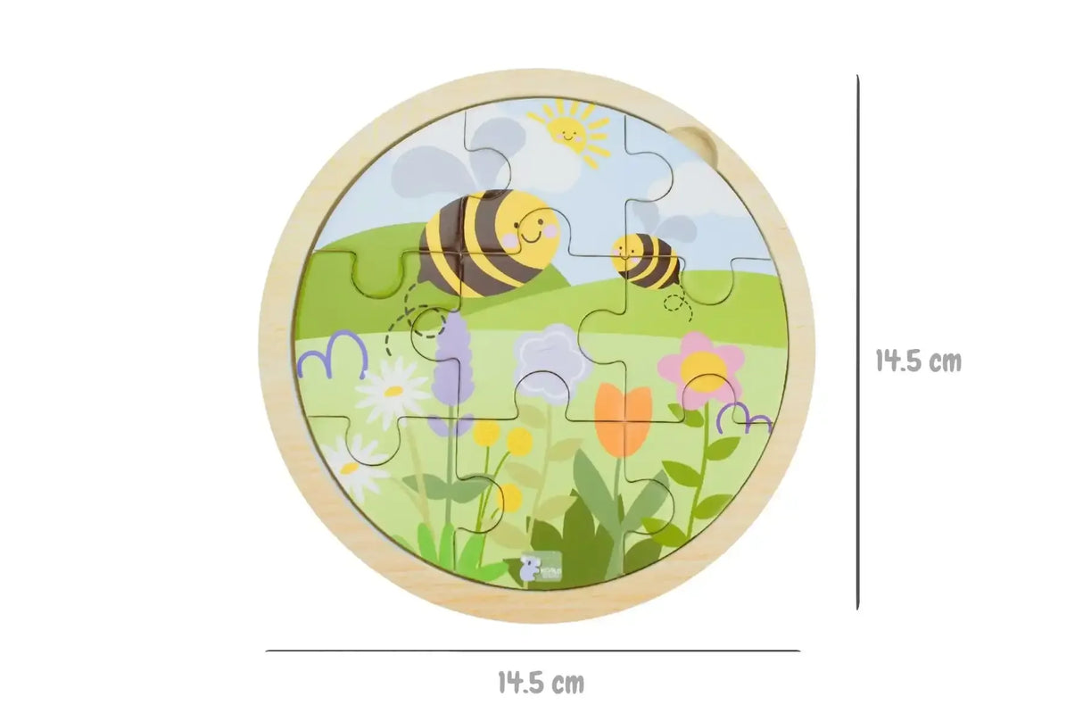 Buzzy Days Bee Jigsaw Puzzle 9 Pieces
