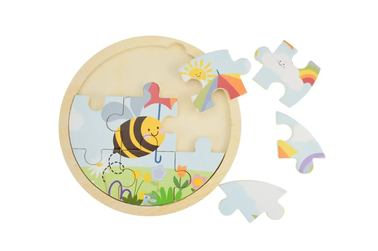 Buzzy Days Bee Jigsaw Puzzle 9 Pieces