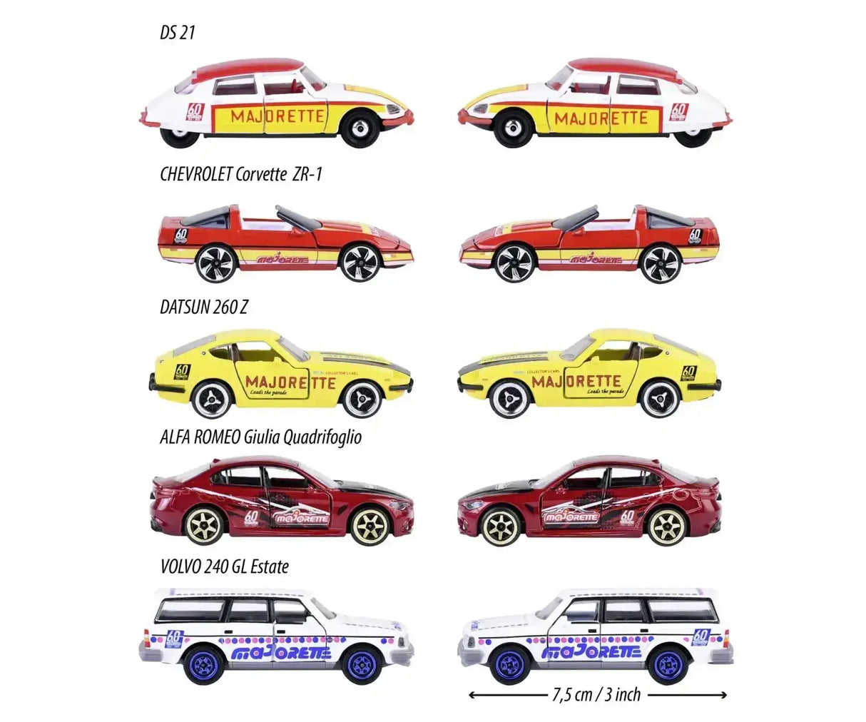 Majorette 60th Anniversary Edition 5 Piece Gift Pack - Toybox Tales