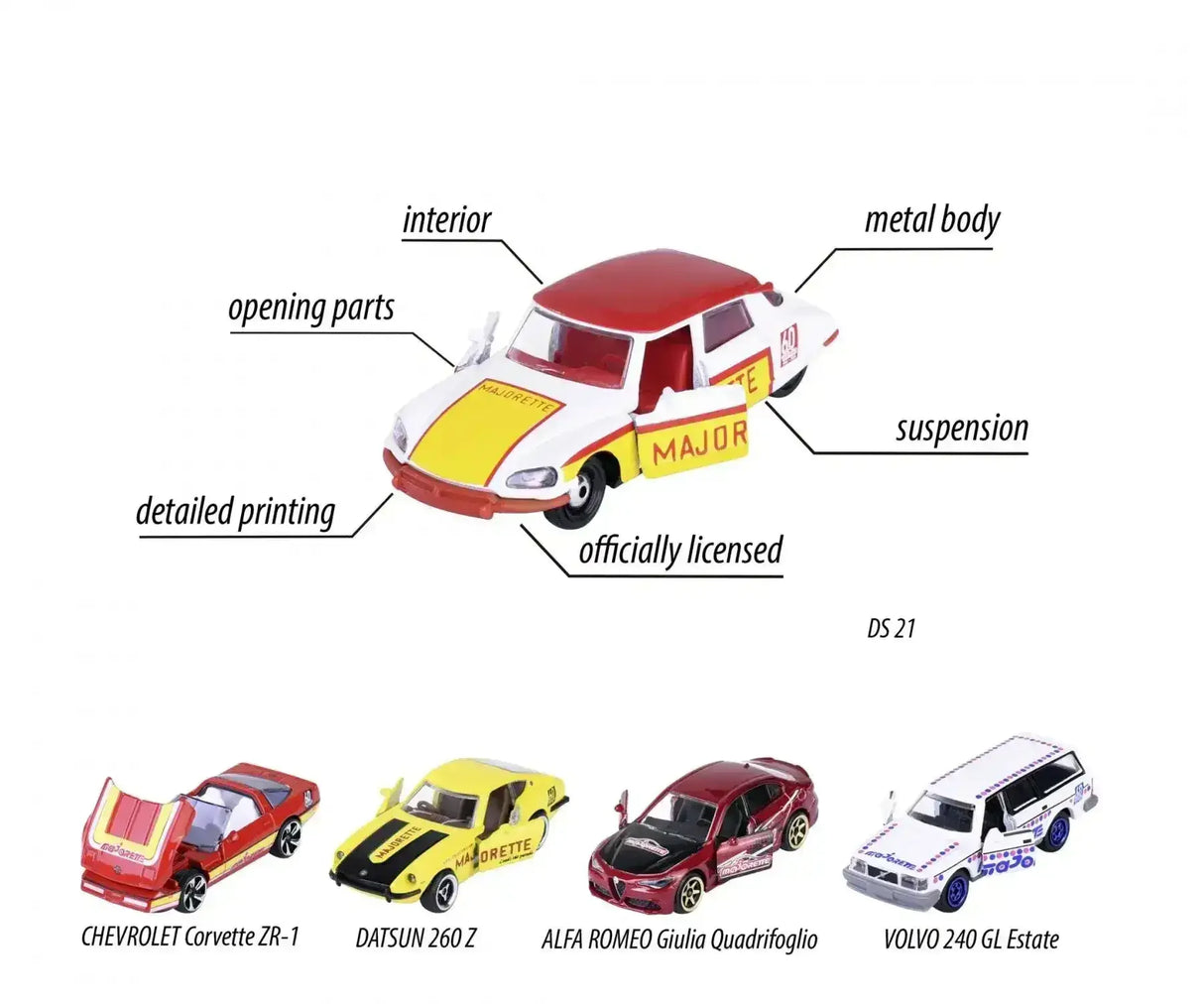 Majorette 60th Anniversary Edition 5 Piece Gift Pack - Toybox Tales