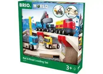 BRIO Set - Rail & Road Loading Set 32 pieces - Toybox Tales
