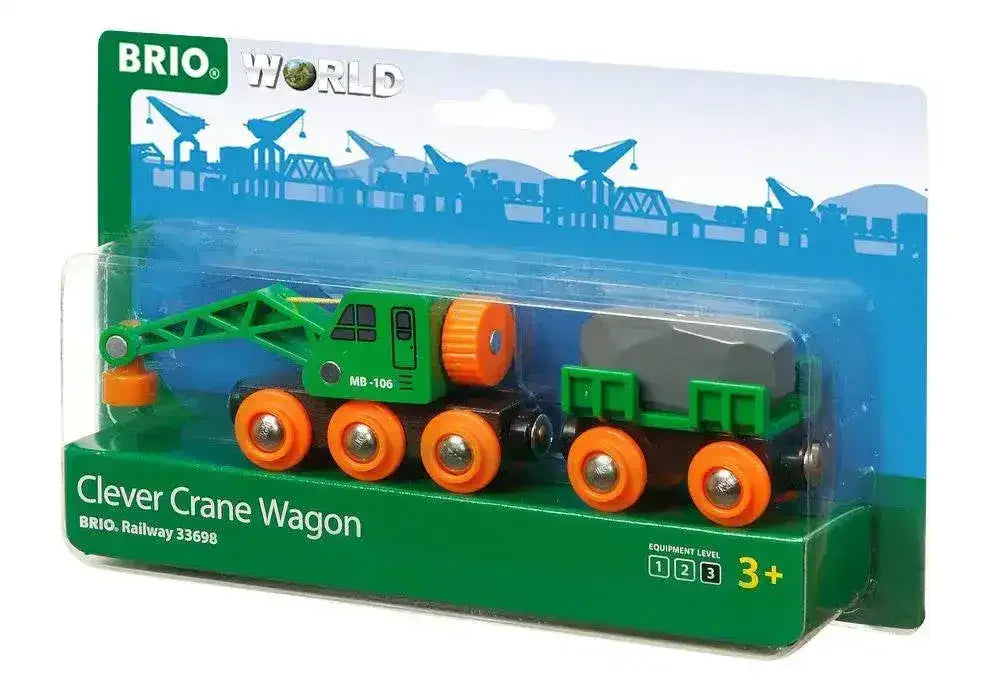 Brio | Clever Crane Wagon 4 pieces