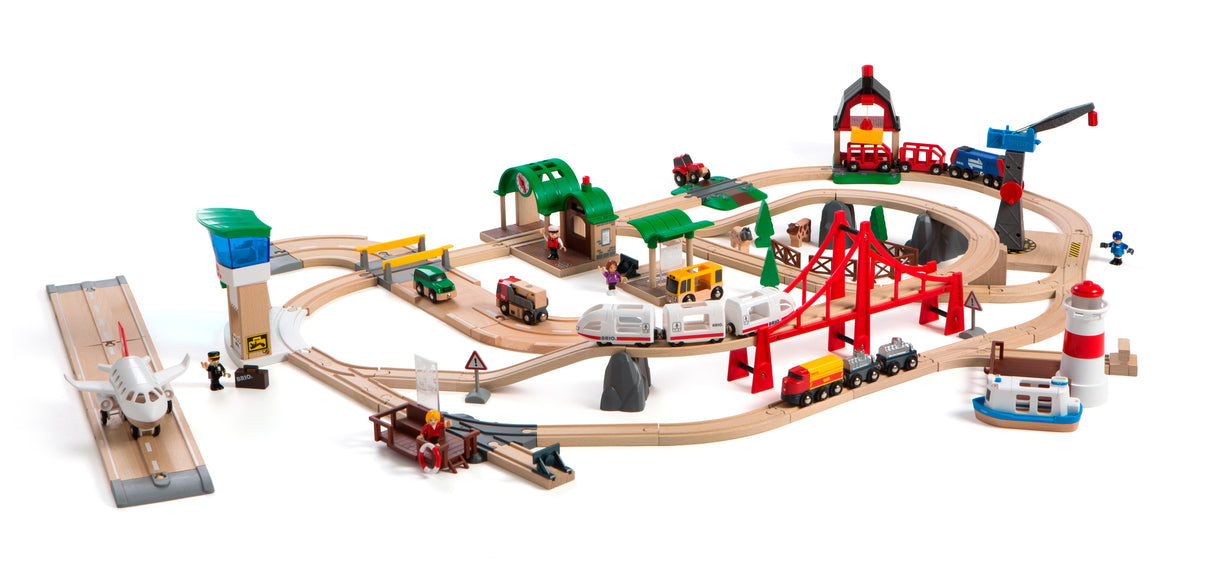Brio | Railway World Deluxe Set - 106 pieces