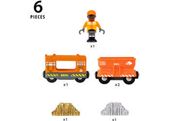 Brio | Gold Cargo Train 6 Pieces