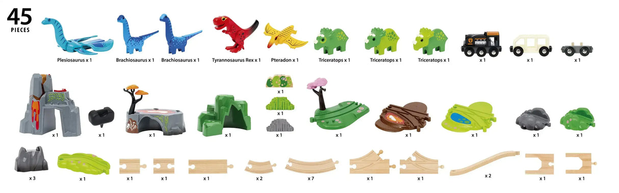 Brio | Dinosaur Deluxe Set 45 Pieces